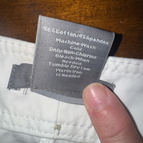 Ann Taylor Signature Fit Low on Waist White Cotton Stretch Ankle Crop Pants 12 - Picture 11 of 11